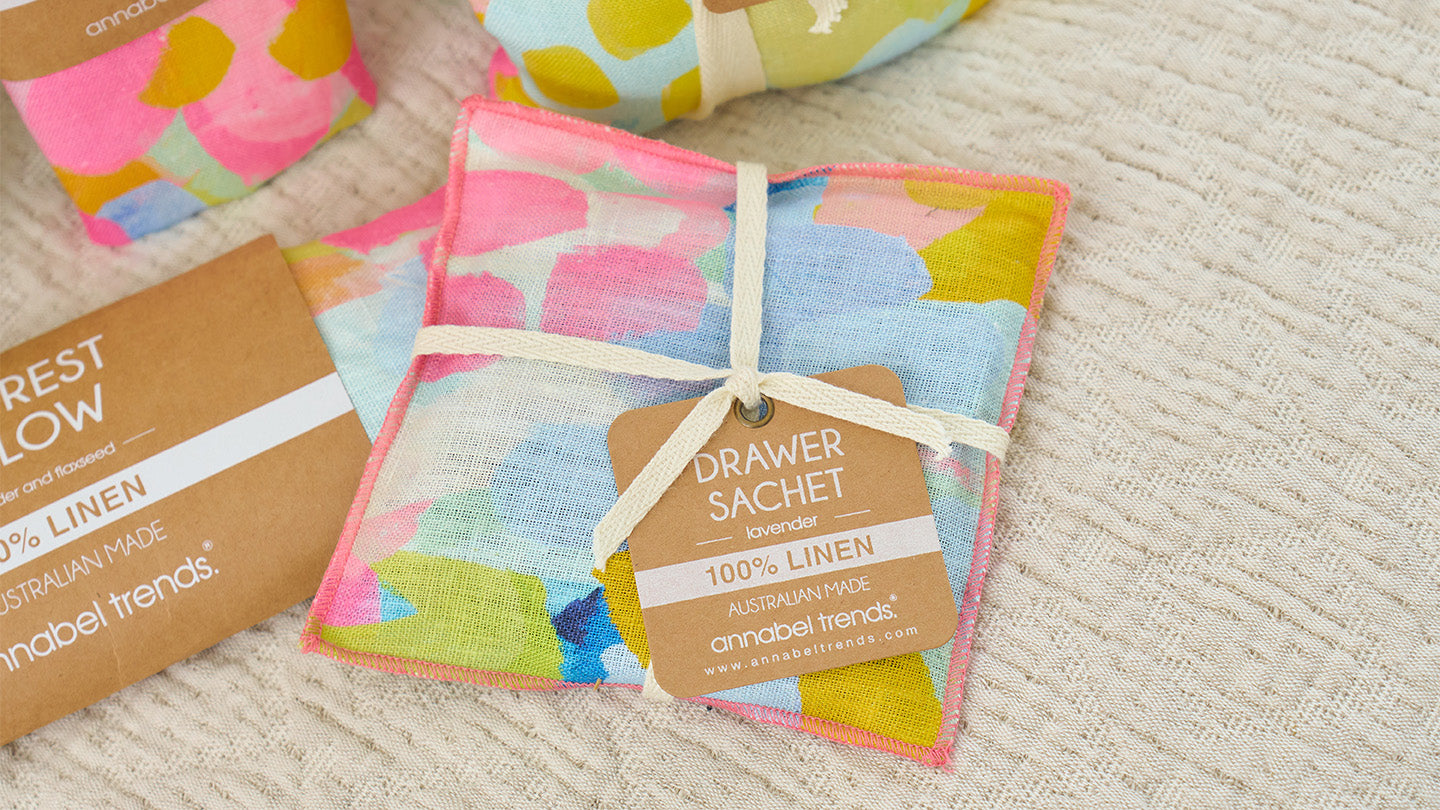 Lavender Floral Sachet - 3 Pack for Laundry or Drawer