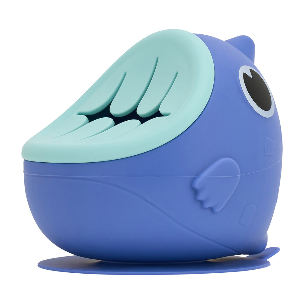 Silicone Snack Bowl Dino - Blue