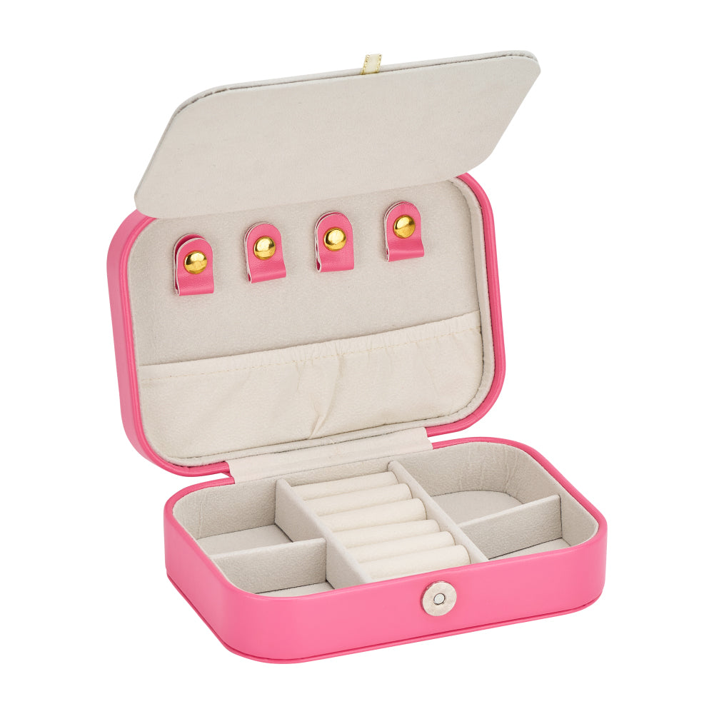 AT TRAVEL JEWELLERY CASE PINK