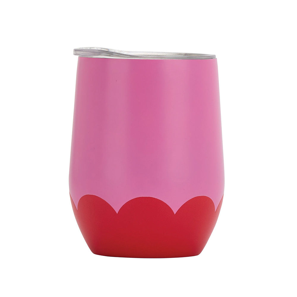 Wine Tumbler - Wave Edition - Red & Pink