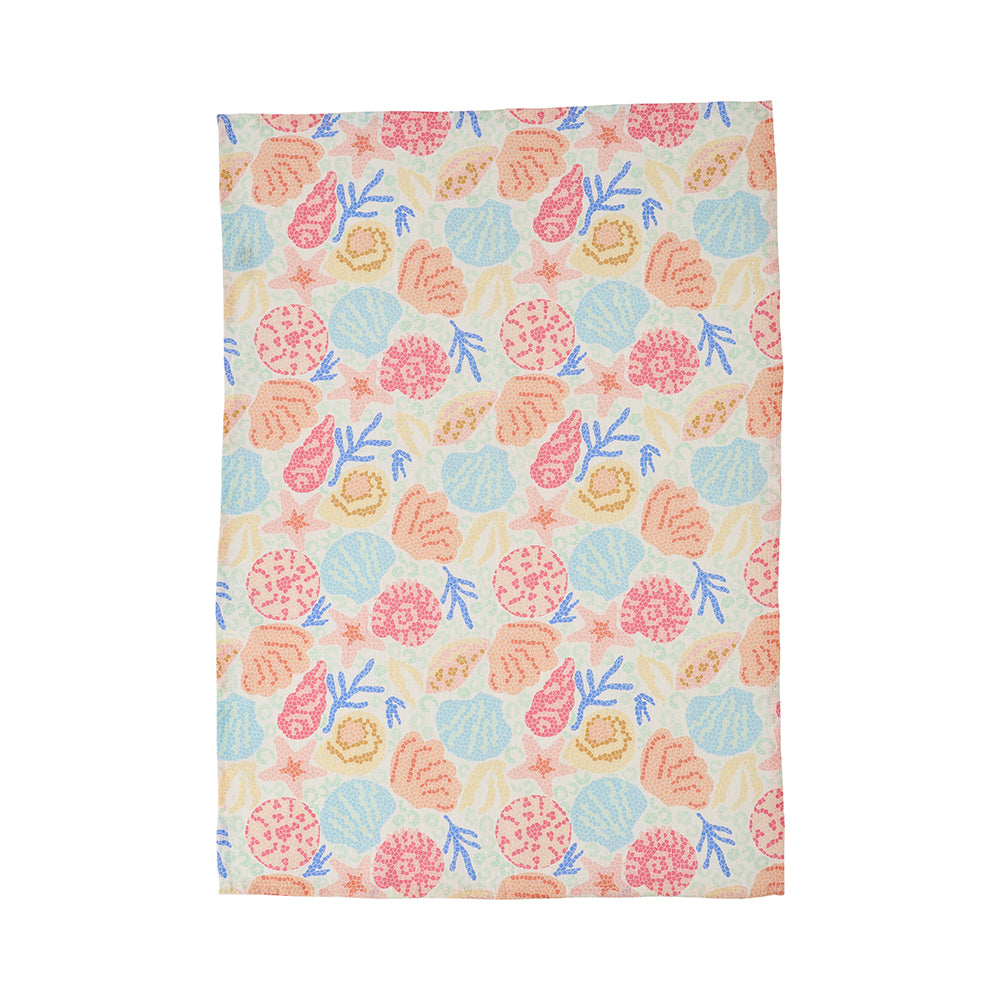 Shelly Beach - Tea Towel - Linen