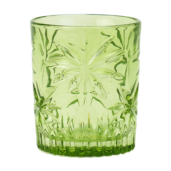 Green-palm-glassware-tumbler