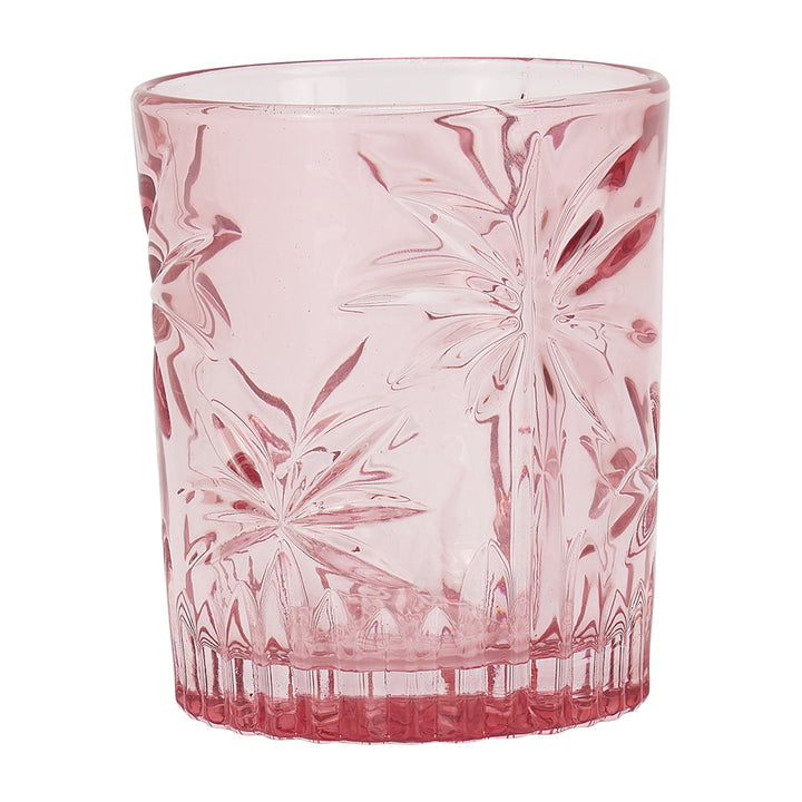 Pink Palm Glassware - Tumbler