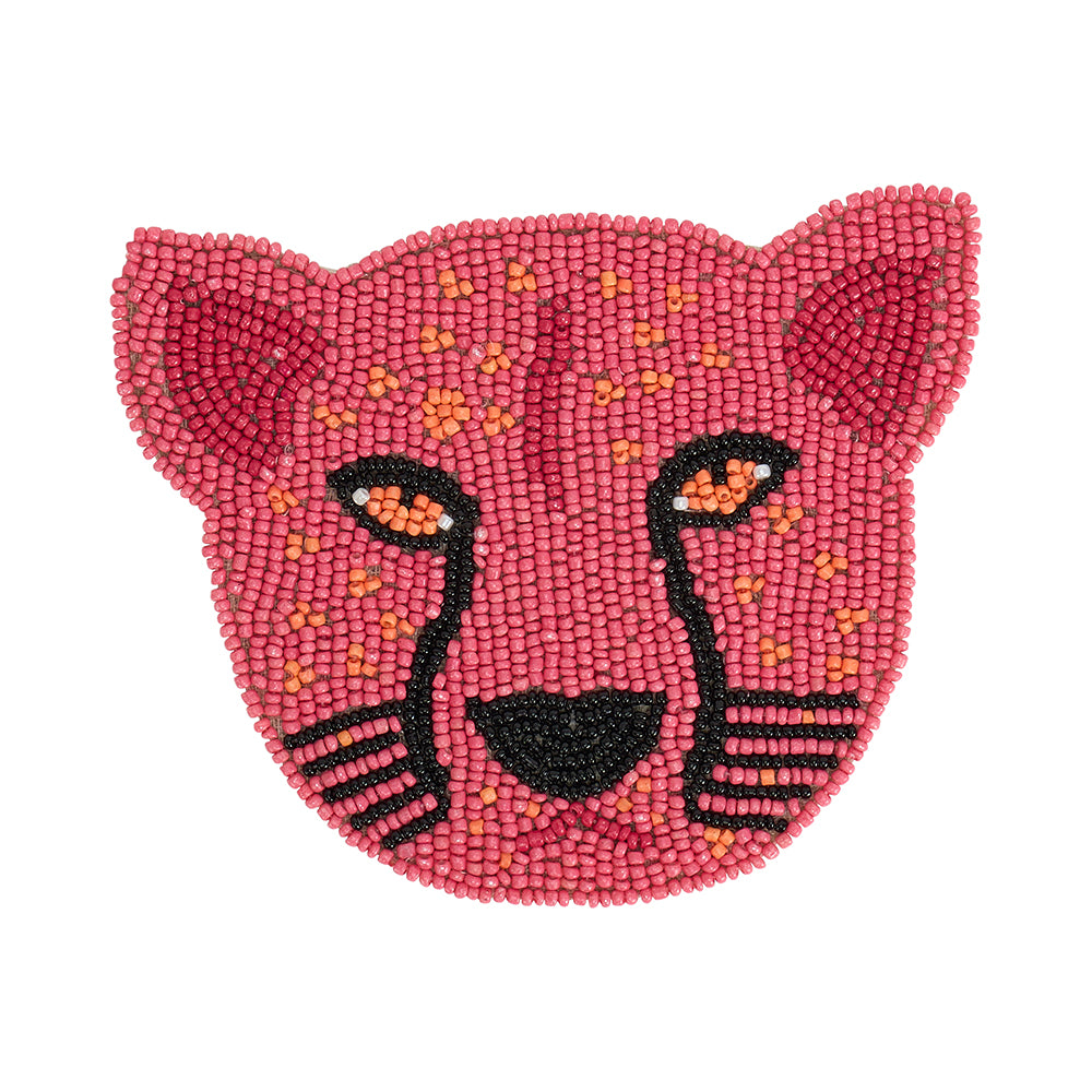 cheetah-head-beaded-coaster-pink