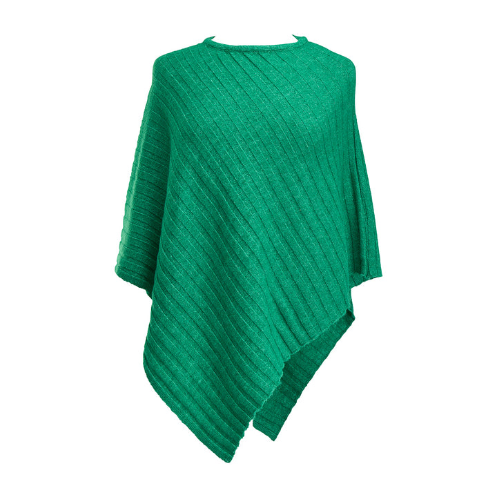 poncho-knitted-green