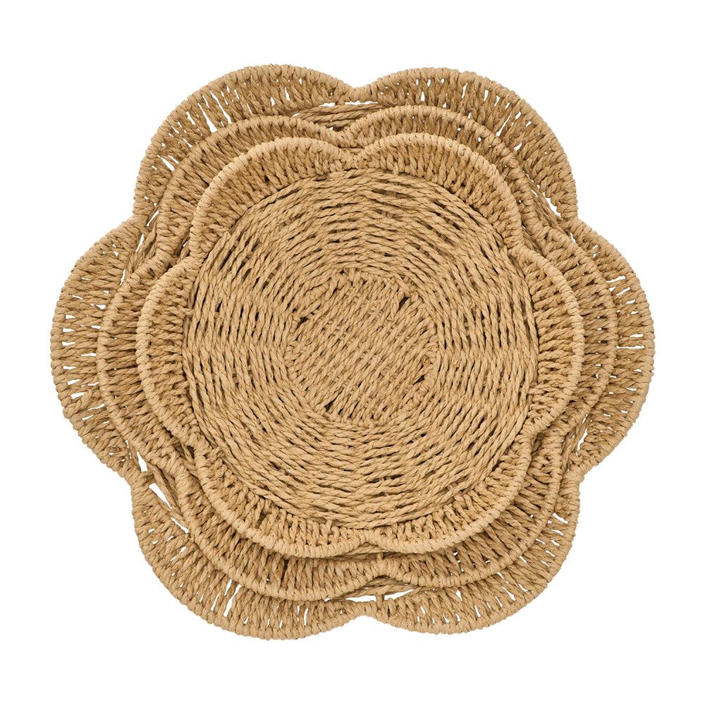 Papier woven Basket Set - Natural