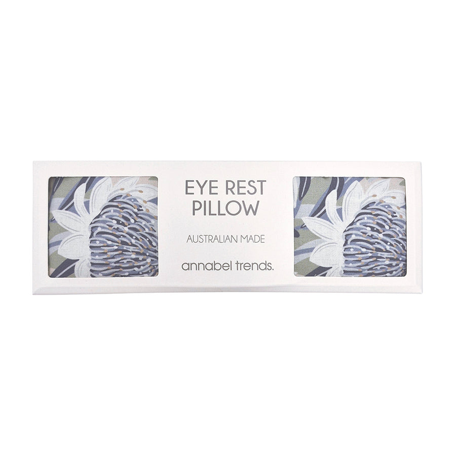 Waratah Blue - Cotton -Eye Rest Pillow