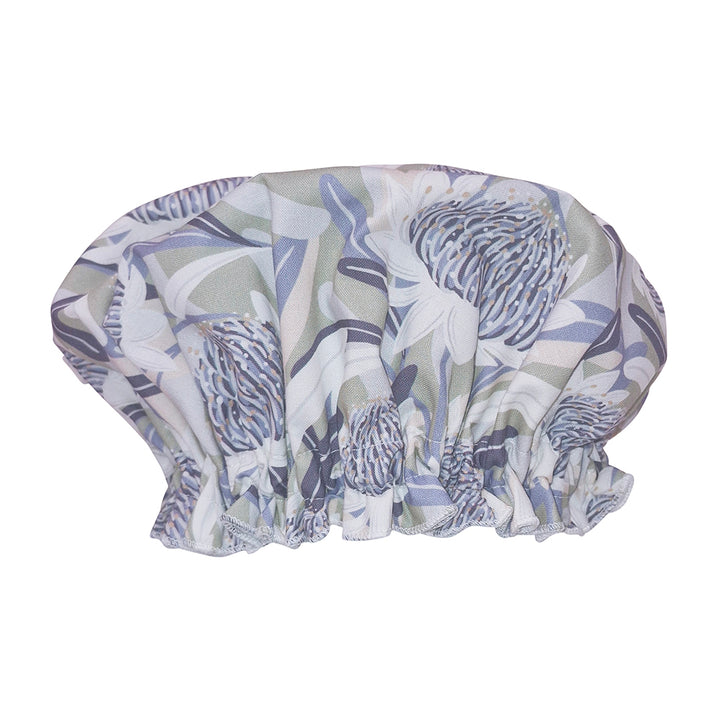 Waratah Blue - Cotton - Shower cap