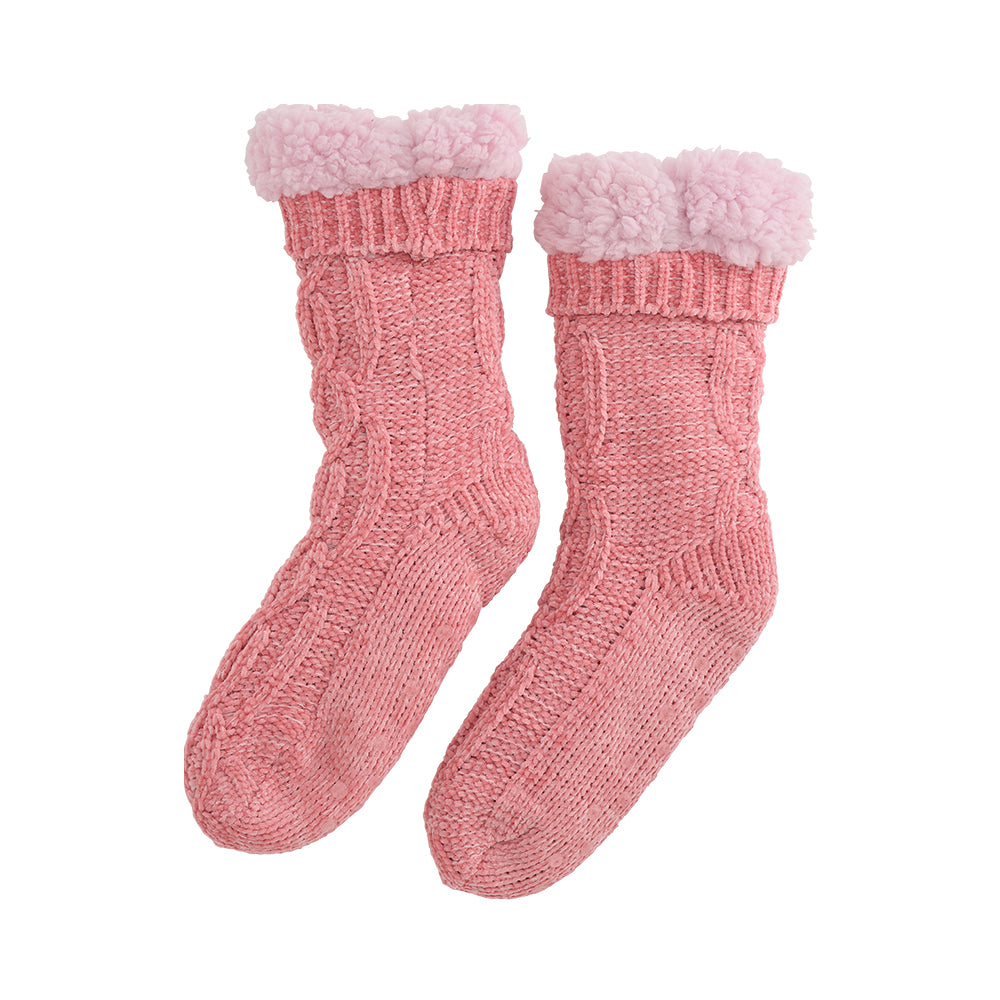 sherpa-lined-chenille-lounge-socks-pink