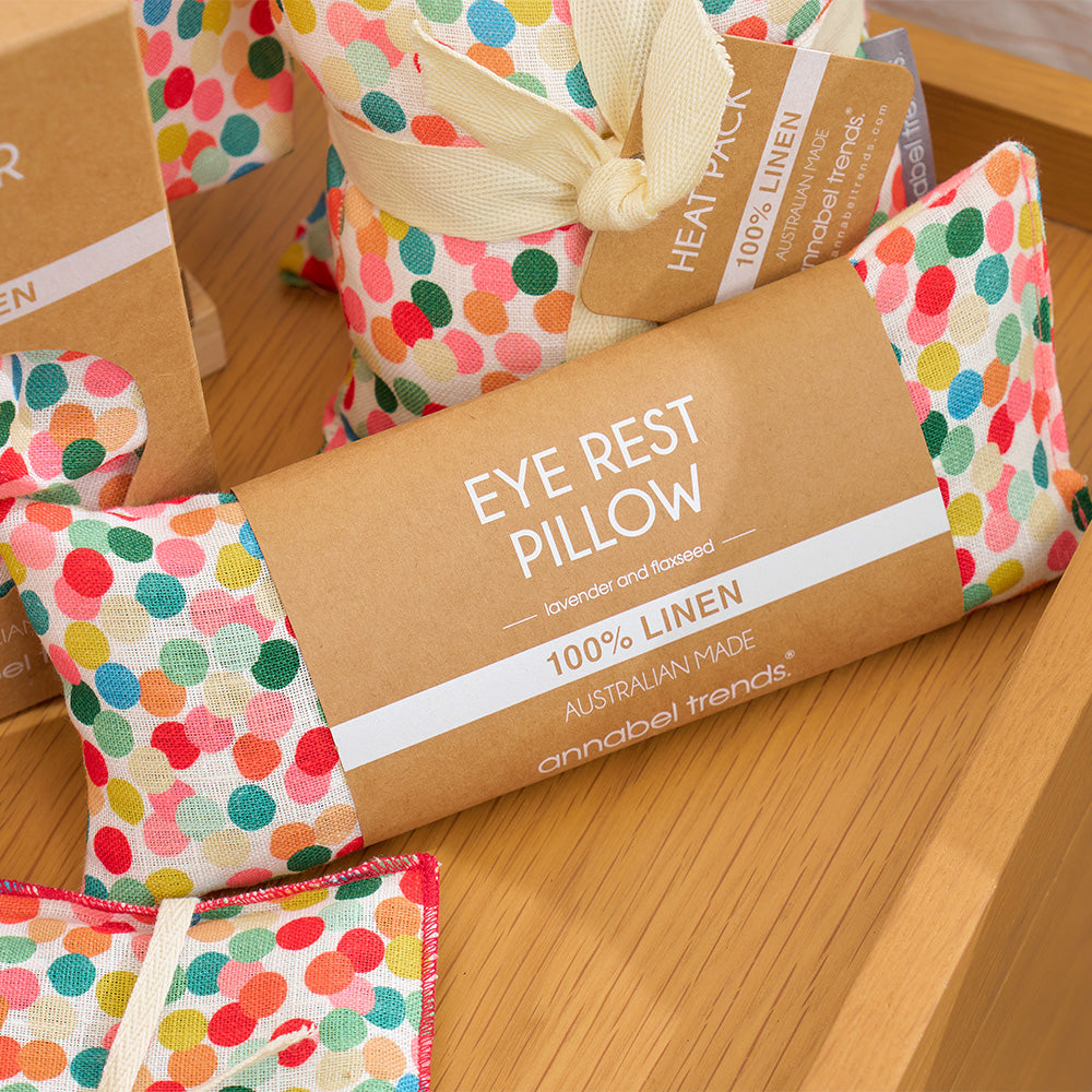 Confetti Linen - Bathroom linens - Eye Rest Pillow - Heat Pack