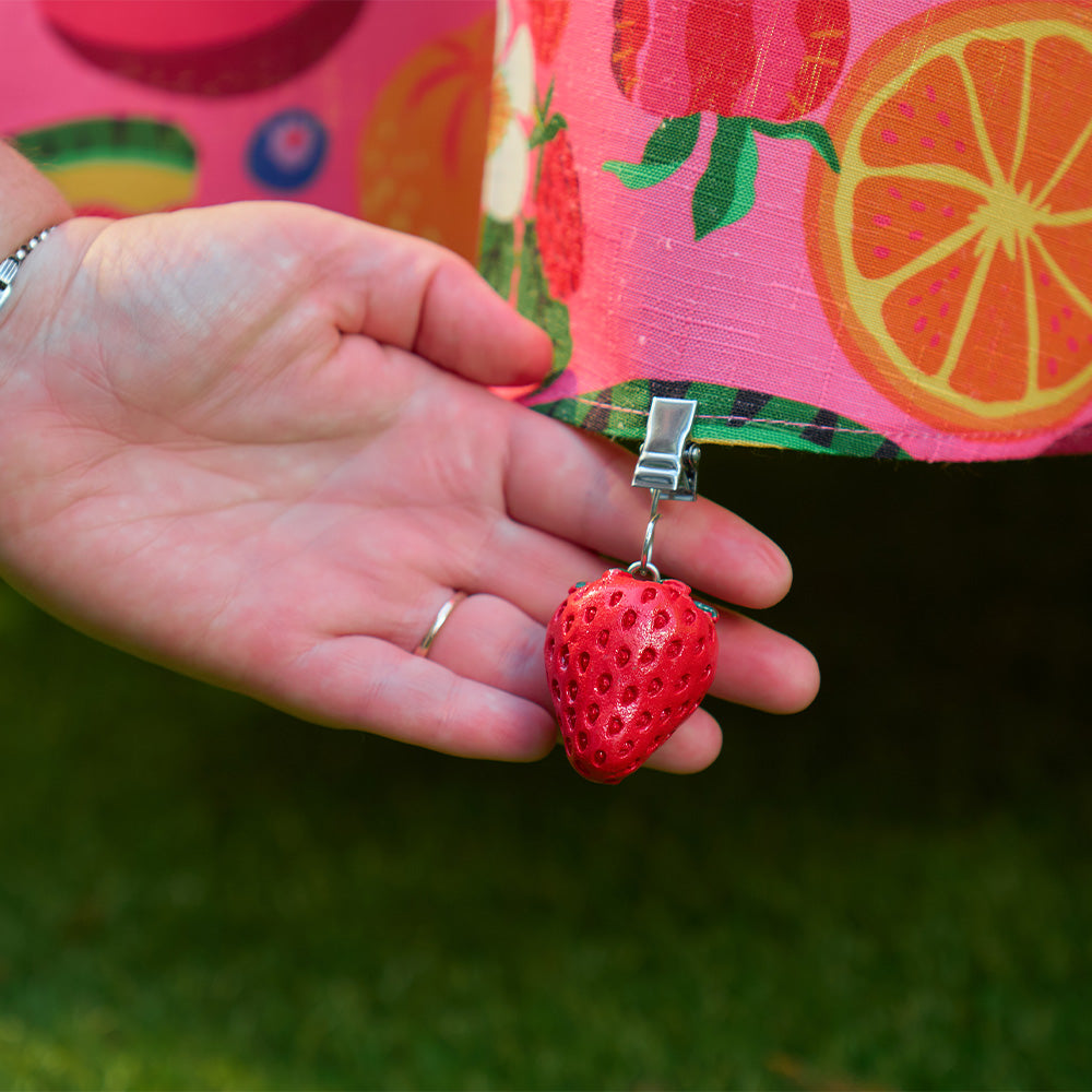 Annabel Trends - Tablecloth weights - tropicana - fruity - strawberry - weighted clips