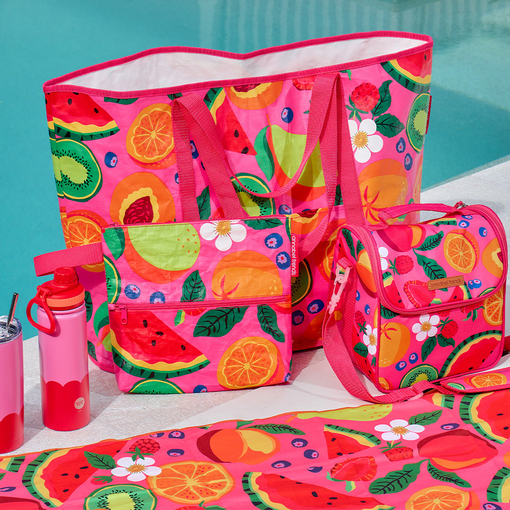 Annabel Trends - Beach bag - Tropicana - Fruity - Picnic lunch bag - beach pouch