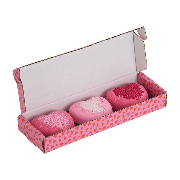 mothers day love heart bath fizzers