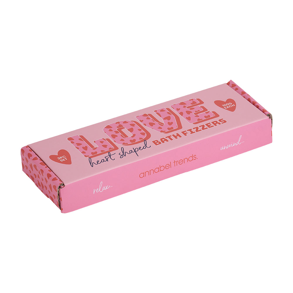 mothers day love heart bath fizzers