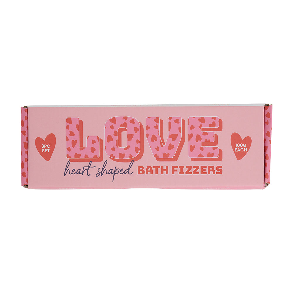 mothers day love heart bath fizzers