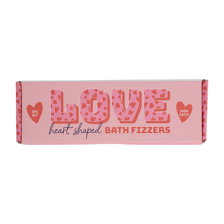 mothers day love heart bath fizzers