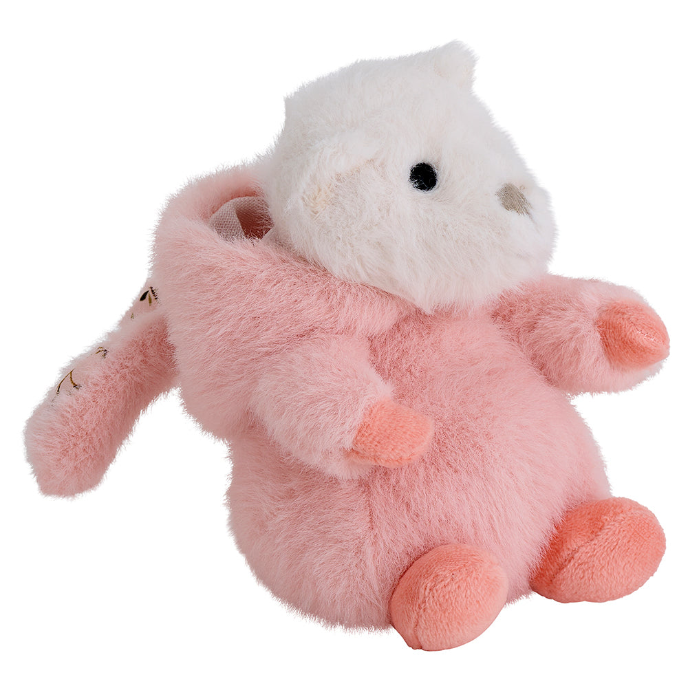 Plush bunny bear pink