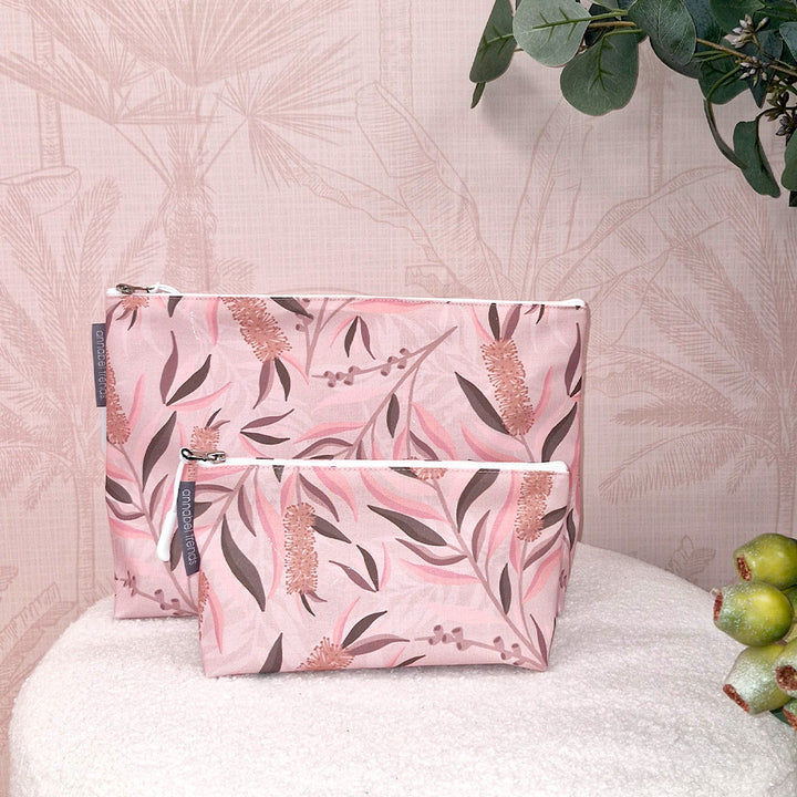 Bottlebrush Light - Cotton - Cosmetic Bags