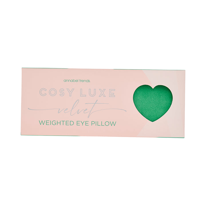 velvet cosy luxe eye rest pillow meadow green