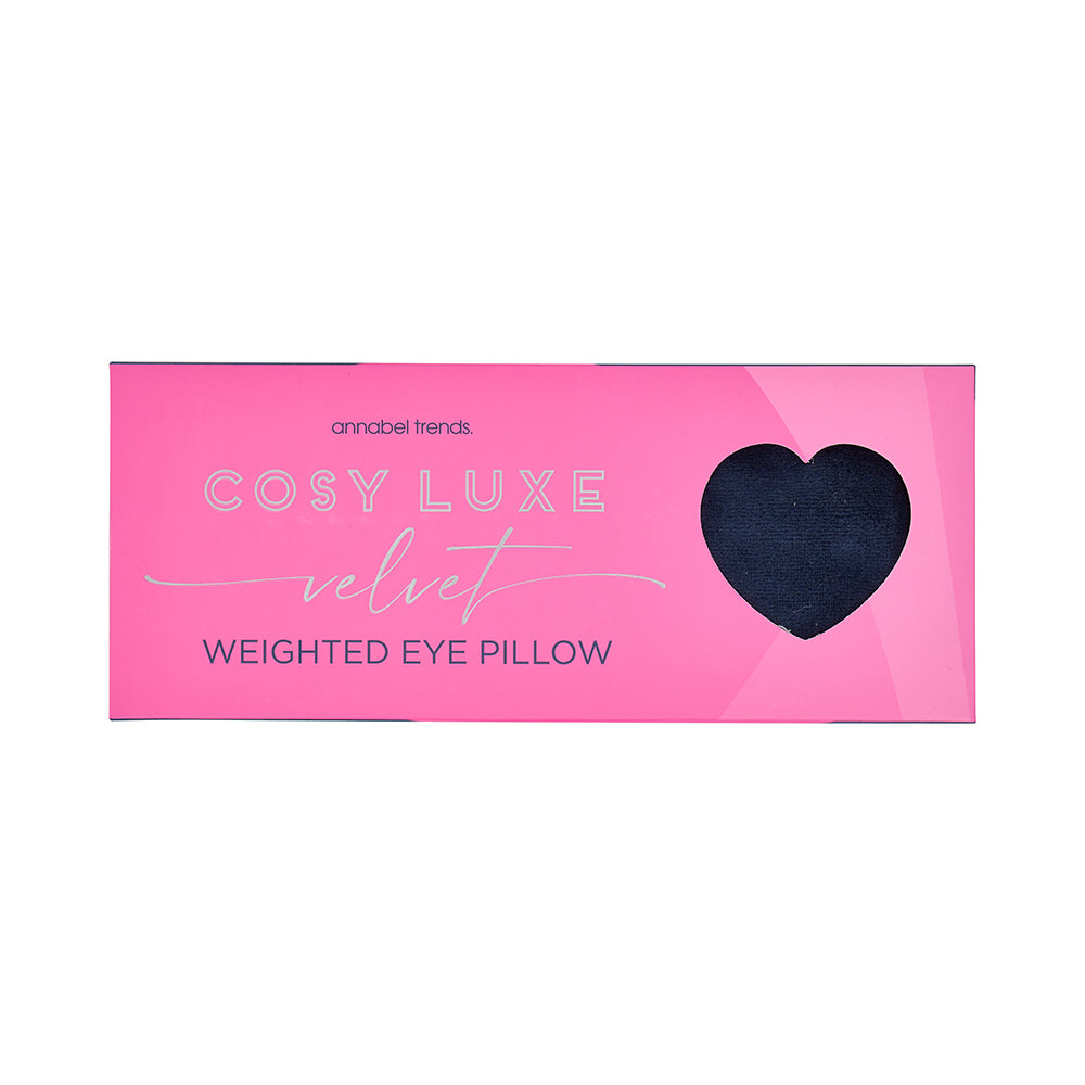 velvet cosy luxe eye rest pillow sapphire blue