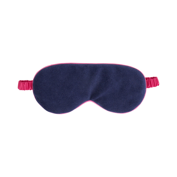 velvet cosy luxe eye mask sapphire blue