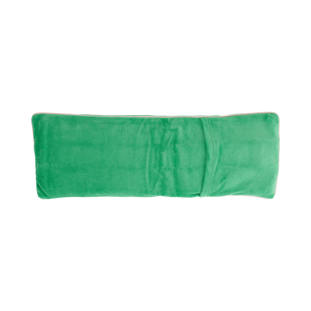 velvet heat pillow cosy luxe meadow green