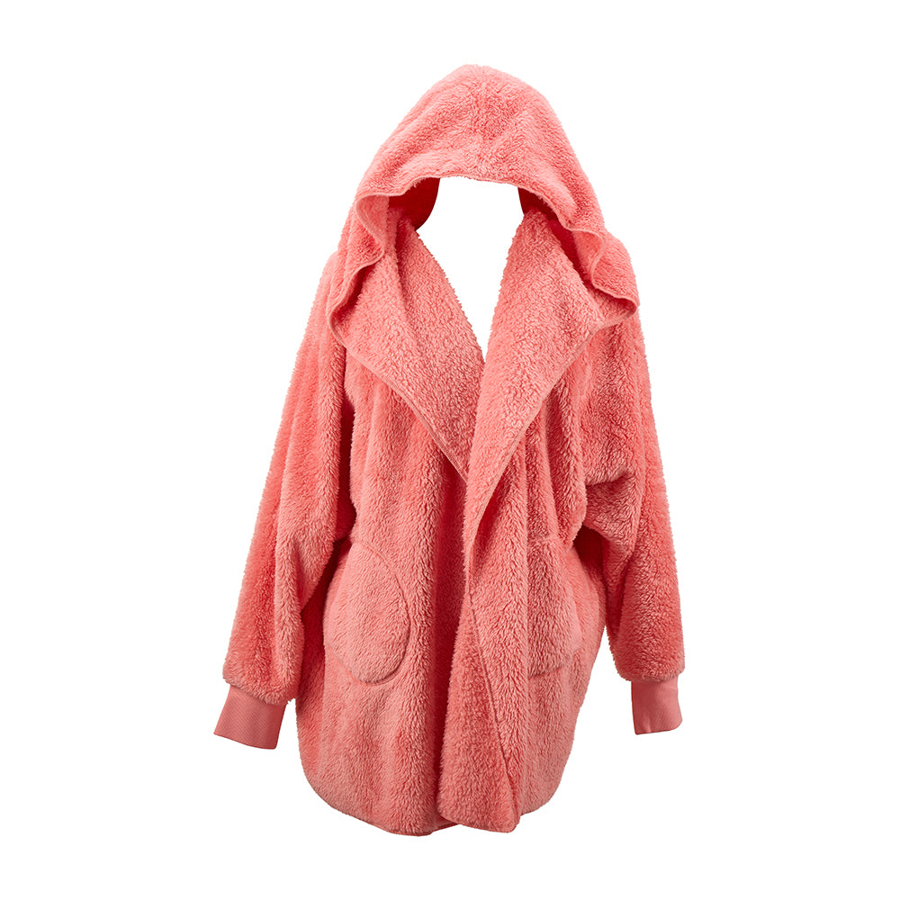 cosy luxe cardi robe shell pink