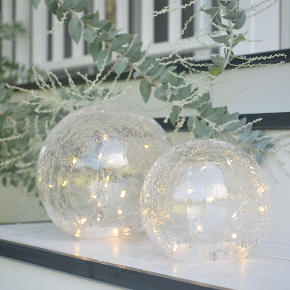 Annabel Trends - Glass Crackle Ball - fairy lights