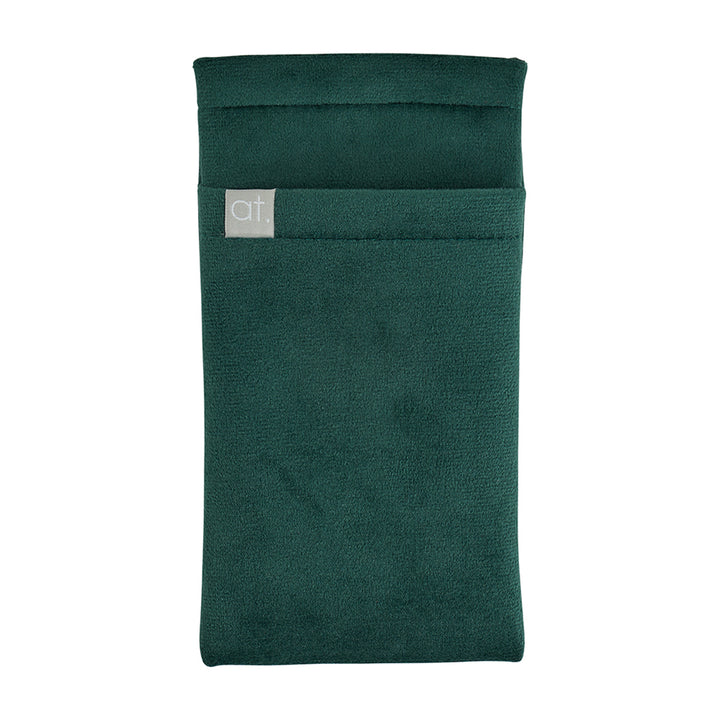 velvet double glasses case emerald