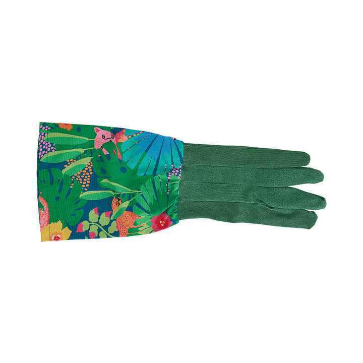 cheetah long sleeve garden gloves cotton jungle