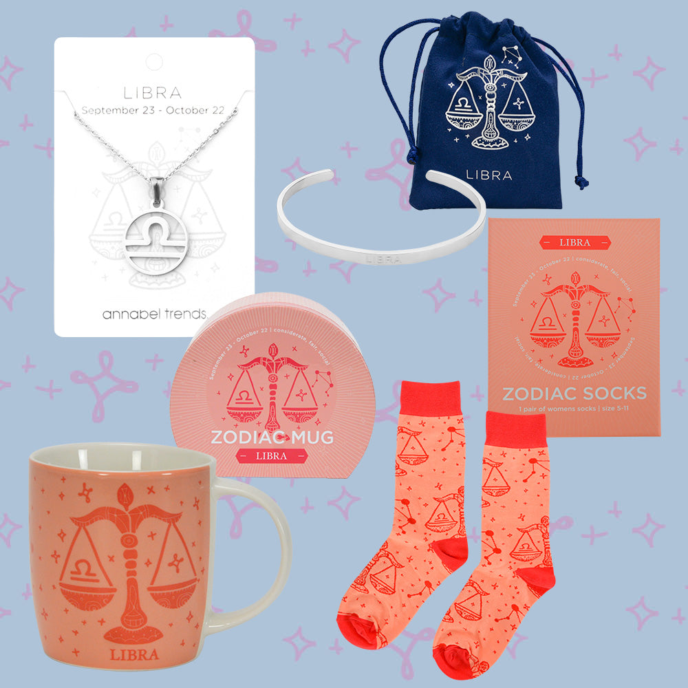 zodiac-boxed-socks-libra- star-sign-mug-necklace-cuff