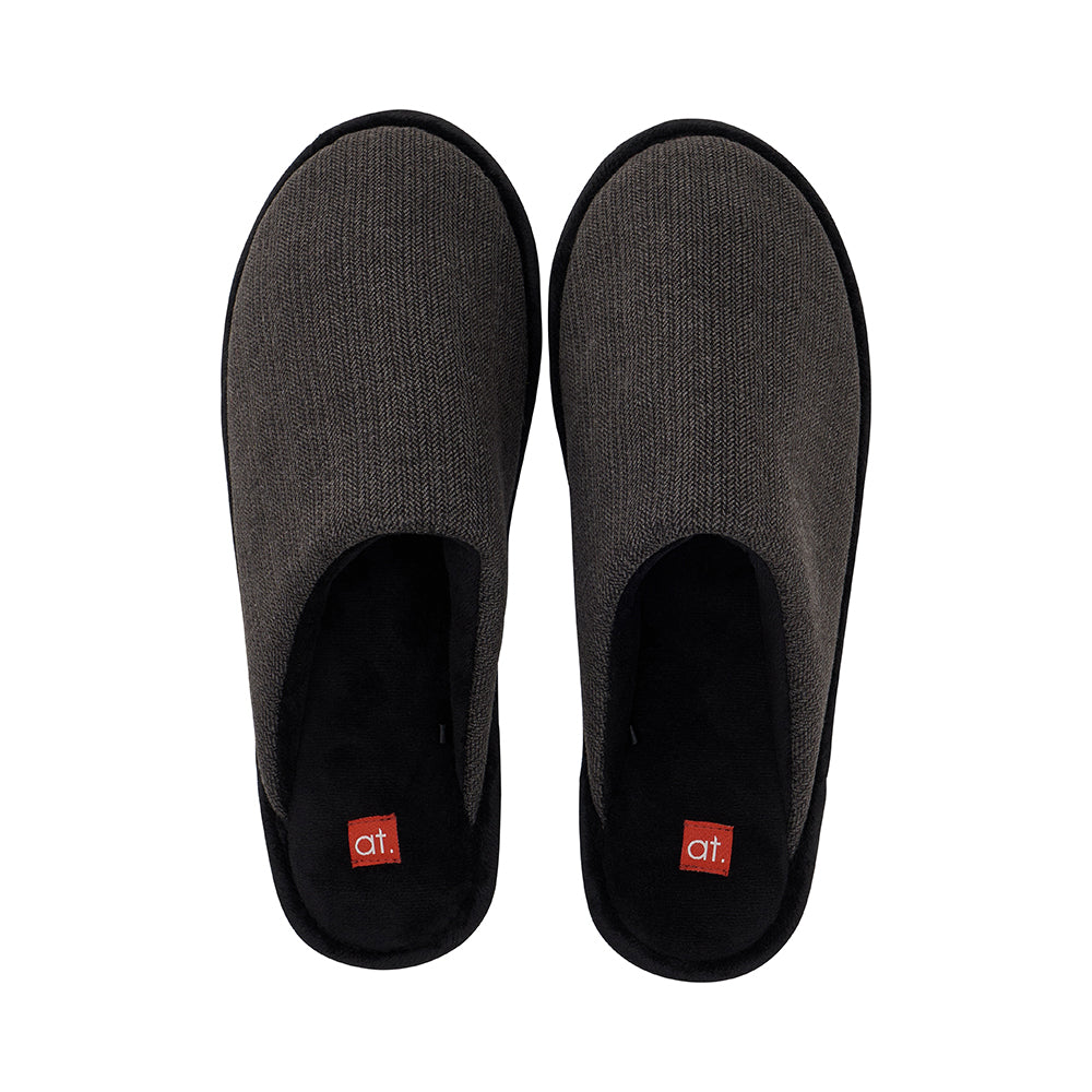 annabel trends mens slippers charcoal