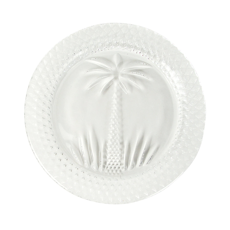 palm glassware plate