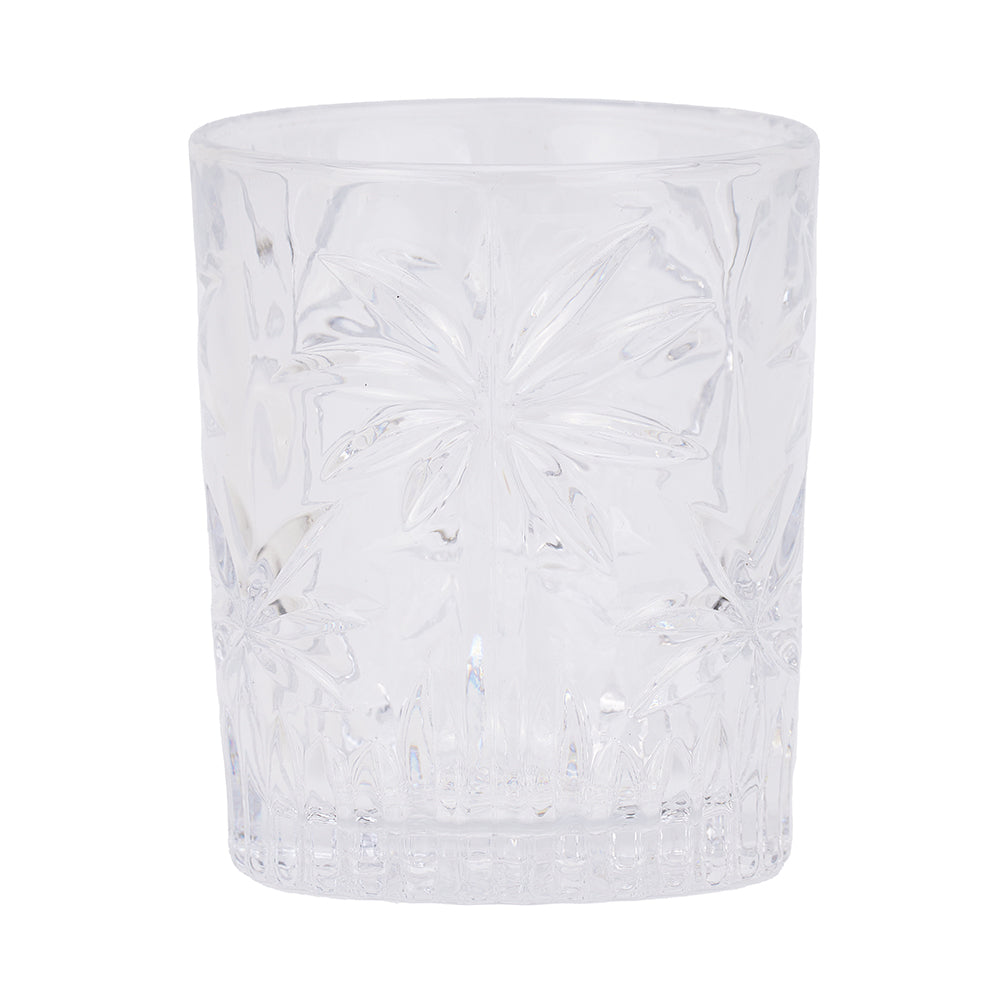 clear palm glassware tumbler