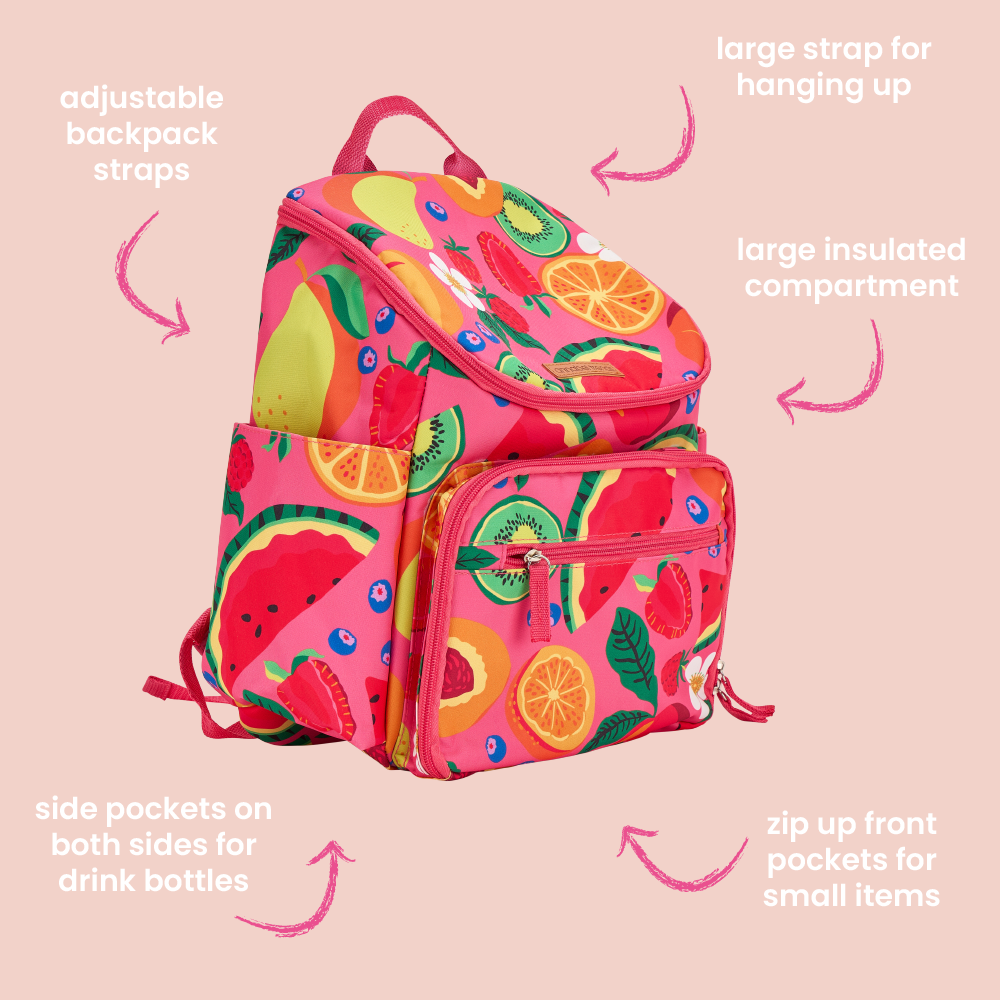 Info Graphic - Picnic Backpack - Tropicana