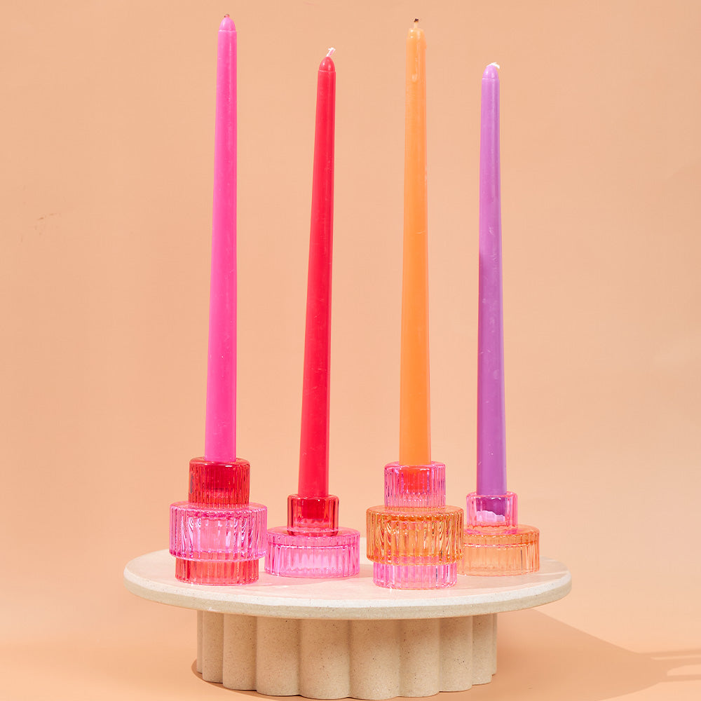 Annabel Trends - Tapered Pink Tone Candles