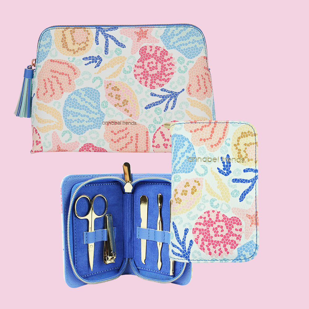 vanity bundle manicure toiletry bag shelly beach