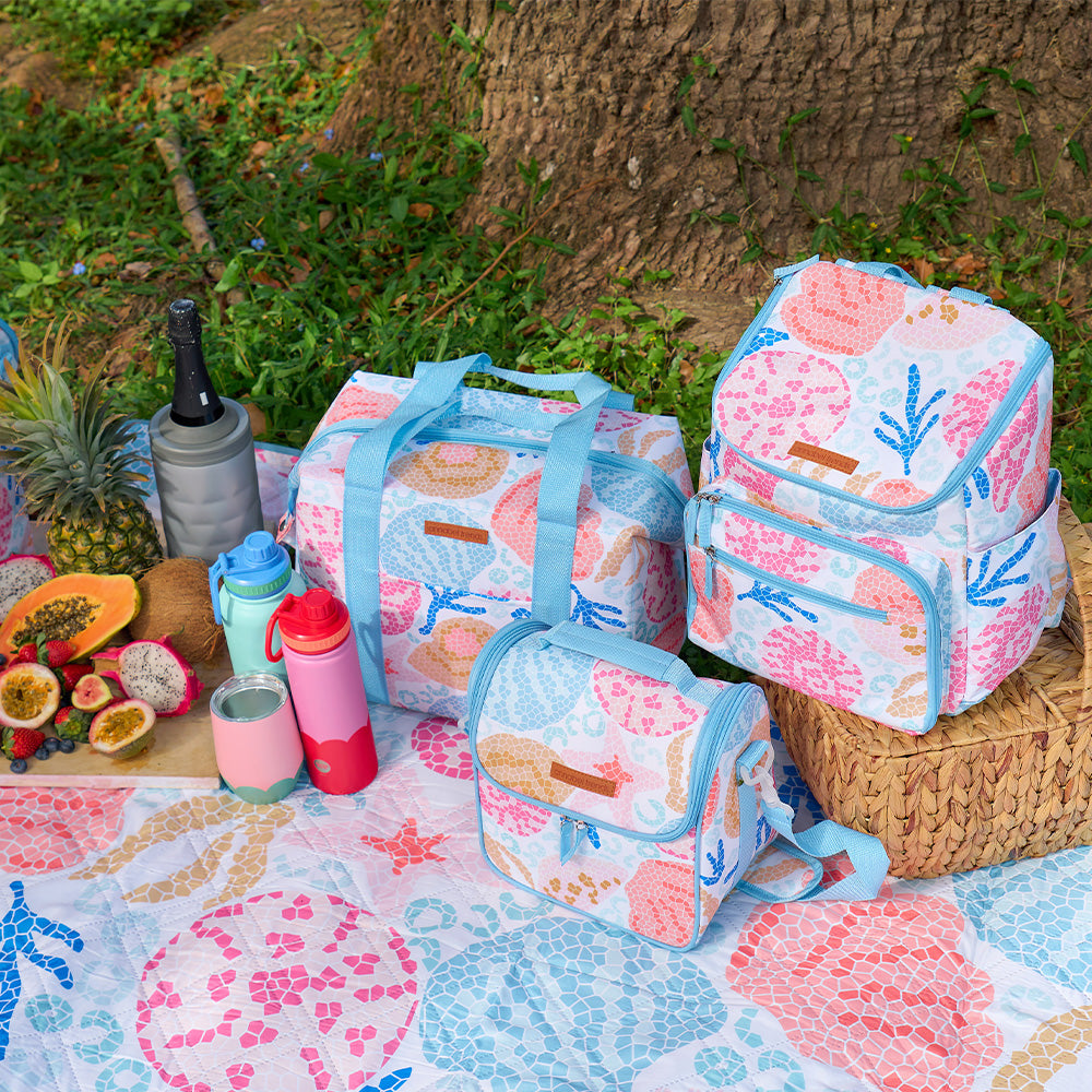 Annabel Trends - Picnic Cooler Lunch  - Backpack - Shelly Beach - Lunch Bag - wine tumblers