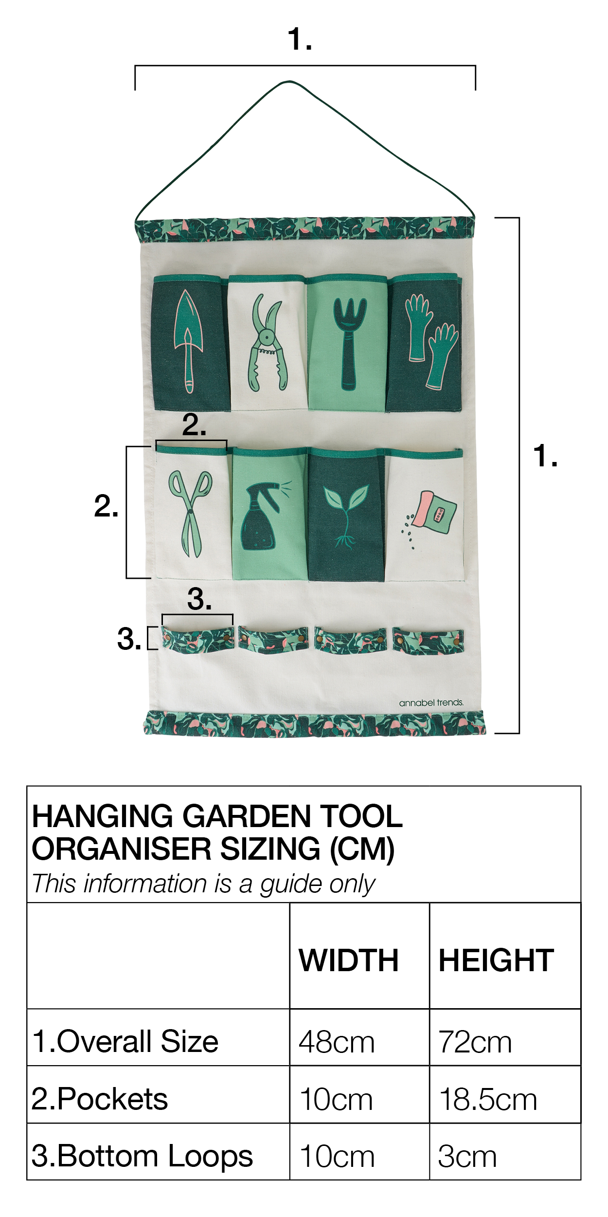 Sizing chart