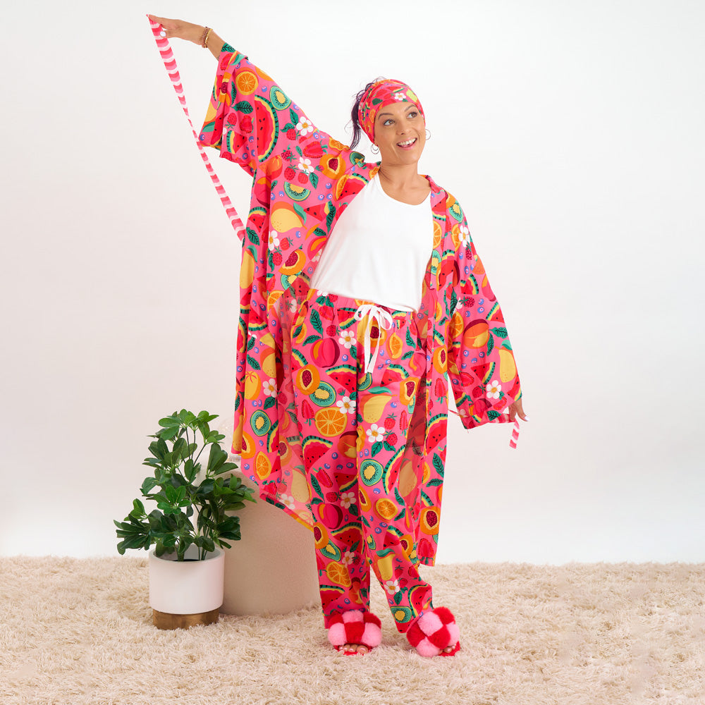 Annabel Trends - Sleep pants - tropicana - kimono