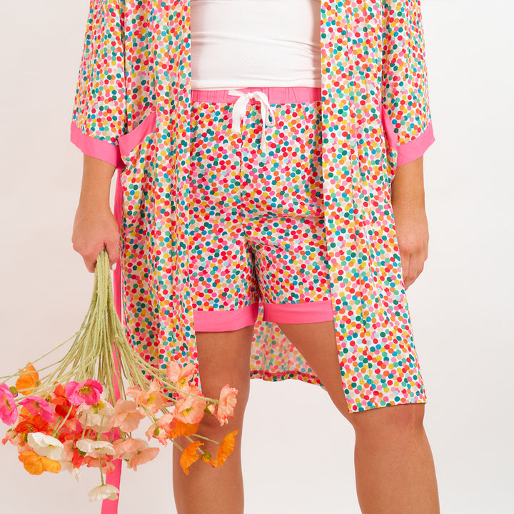 Annabel trends - sleep shorts - confetti - christmas 