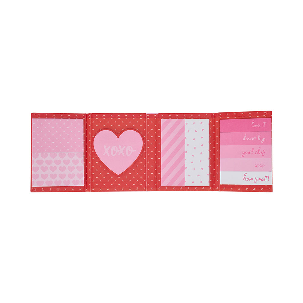 annabel trends sticky note set love heart open