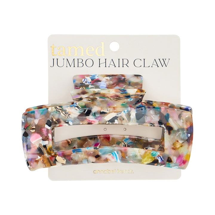 tames jumbo hair claw in gemstone colour