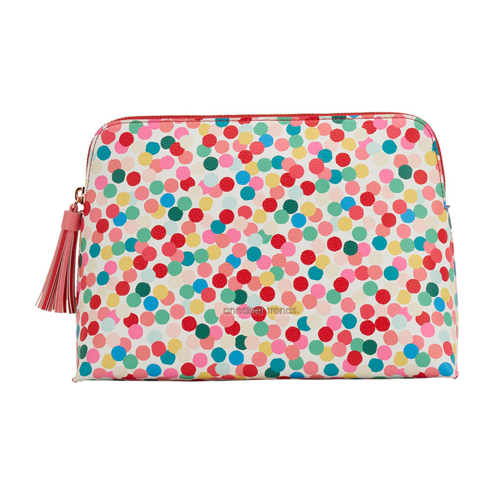 vanity bag large confetti christmas