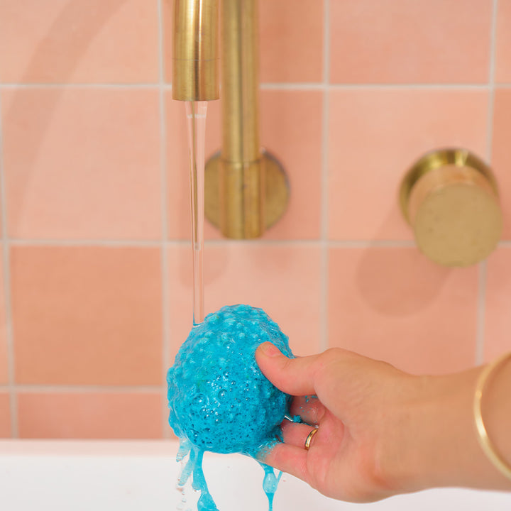 easter egg bath fizzer blue