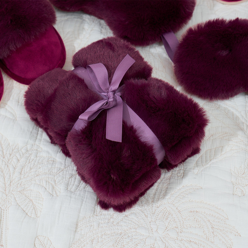 cosy luxe heat pillow mulberry