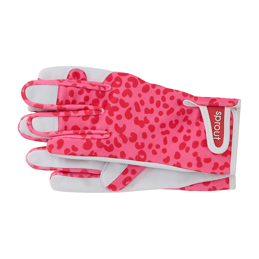 sprout garden gloves cheetah