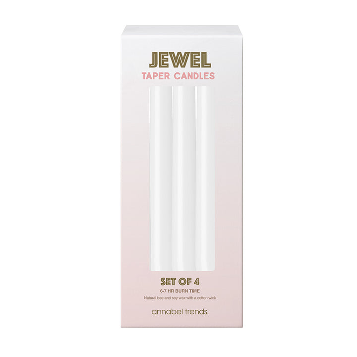 jewel candles white