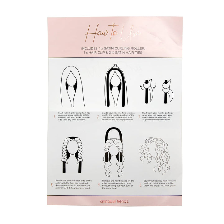 annabel trends miss bliss heatless hair curlers
