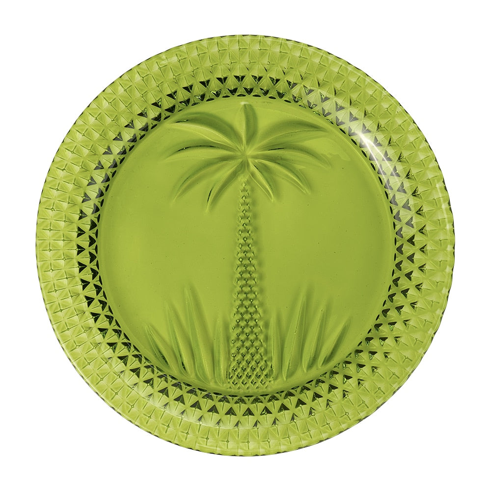 green palm plate